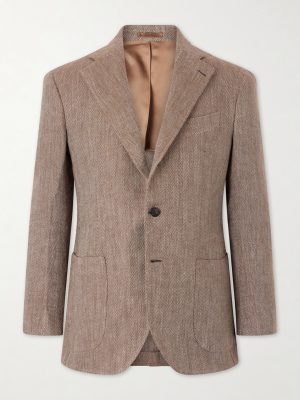 Herrinbone Linen Blazer Herrinbone Linen Blazer