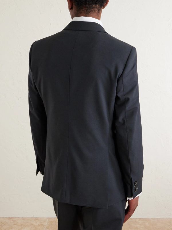 Newport Slim-Fit Wool-Blend Suit Jacket - BK