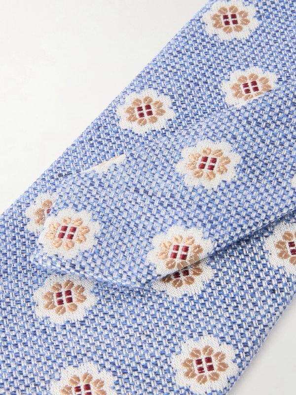 Selworthy 8cm Cotton and Silk-Blend Jacquard Tie - CU Selworthy 8cm Cotton and Silk-Blend Jacquard Tie - CU