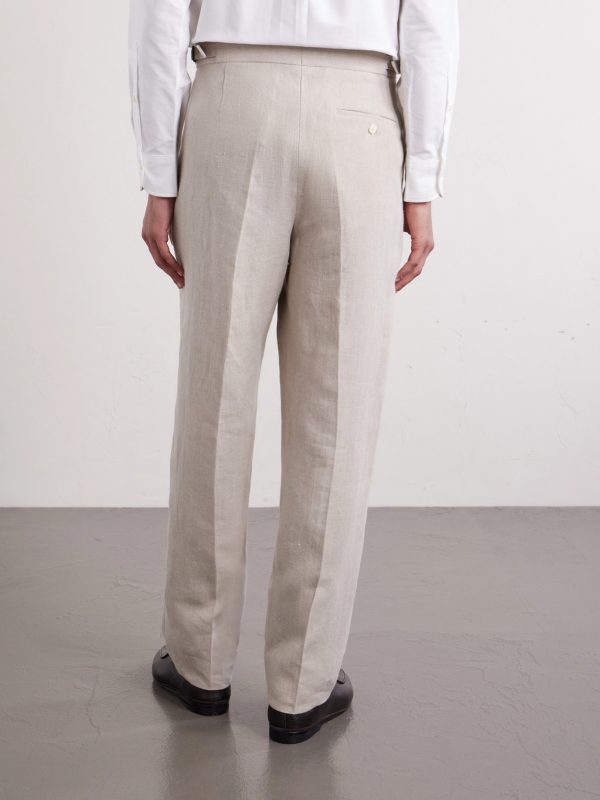 Cooper Slim-Fit Linen Suit Trousers - BK