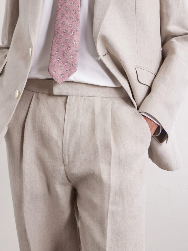 Cooper Slim-Fit Linen Suit Trousers - CU
