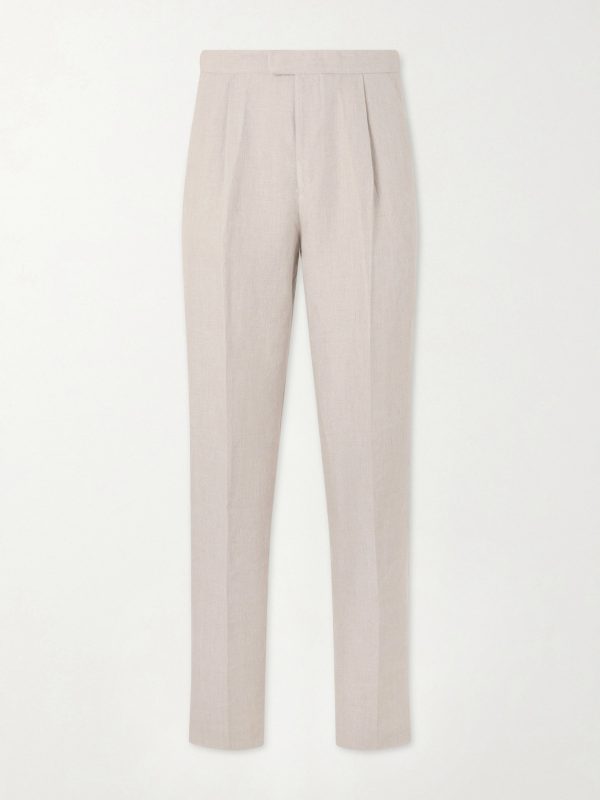 Cooper Slim-Fit Linen Suit Trousers