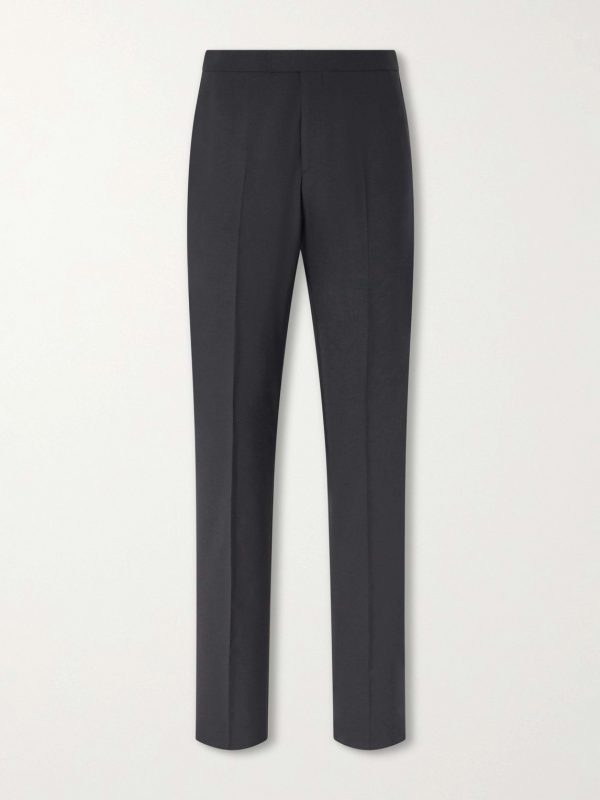 Dalton Slim-Fit Straight-Leg Stretch-Wool Tuxedo Trousers