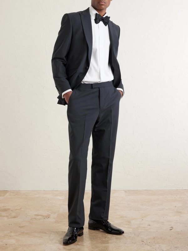 Dalton Slim-Fit Straight-Leg Stretch-Wool Tuxedo Trousers - OU