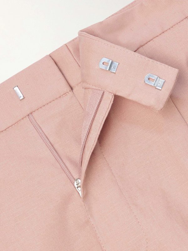 Cooper Straight-Leg Linen Trousers - E1 Cooper Straight-Leg Linen Trousers - E1