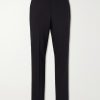 Straight-Leg Wool-Blend Tuxedo Trousers Straight-Leg Wool-Blend Tuxedo Trousers