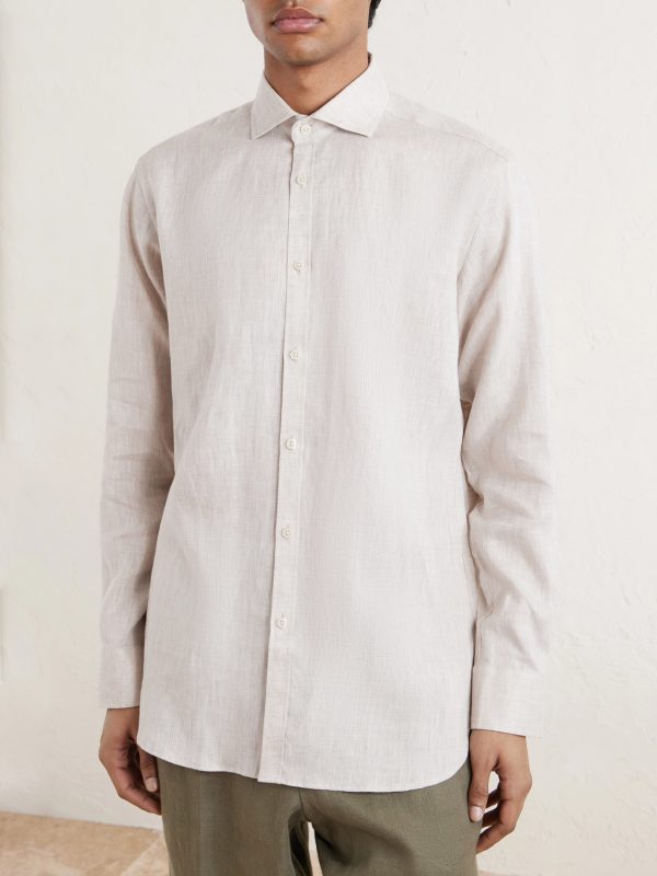 Bridford Cutaway-Collar Linen Shirt - CU
