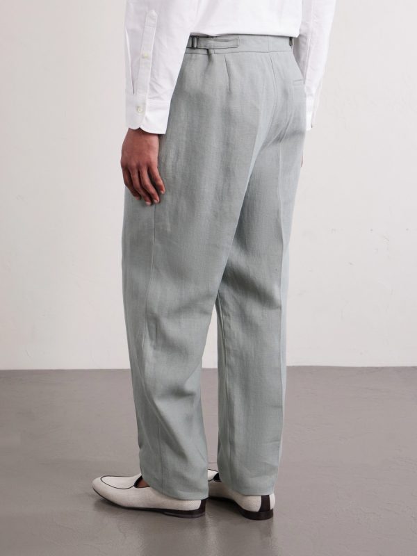 Cooper Slim-Fit Linen Suit Trousers - BK