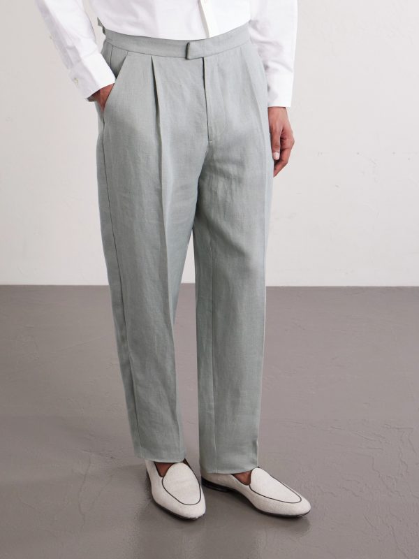 Cooper Slim-Fit Linen Suit Trousers - FR