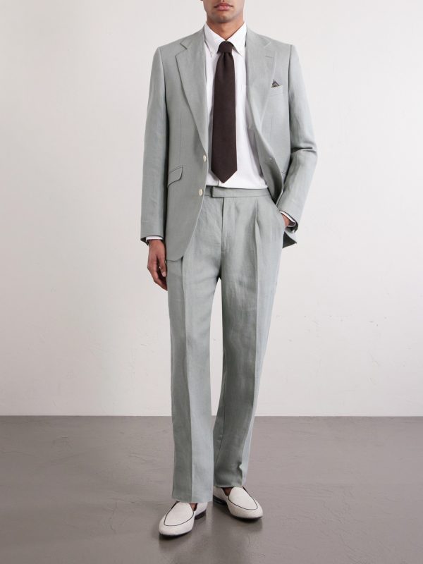 Cooper Slim-Fit Linen Suit Trousers - OU