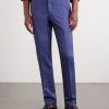 Tapered Wool, Silk and Linen-Blend Suit Trousers - FR