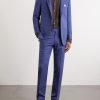 Tapered Wool, Silk and Linen-Blend Suit Trousers - OU