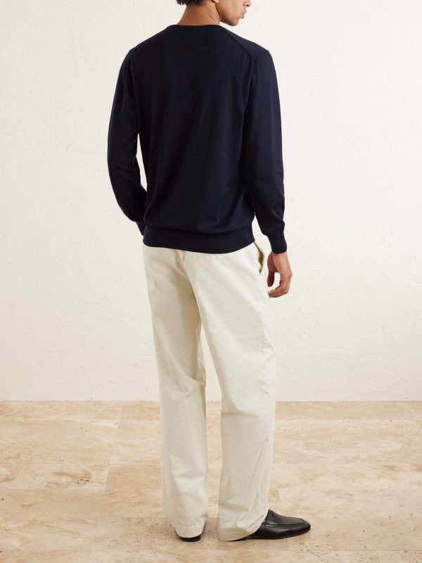 Sea Island Cotton Sweater - BK Sea Island Cotton Sweater - BK