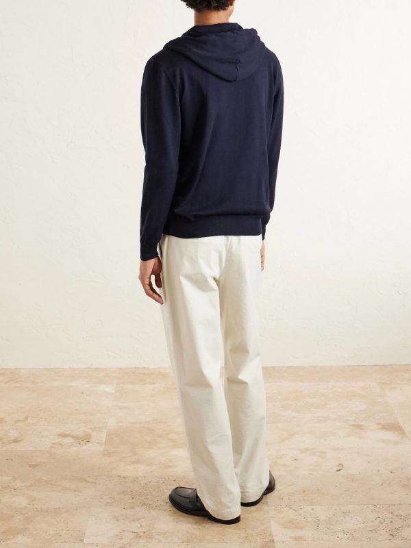 Cotton-Jersey Zip-Up Hoodie - BK