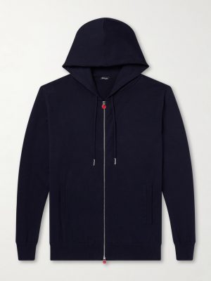 Cotton-Jersey Zip-Up Hoodie