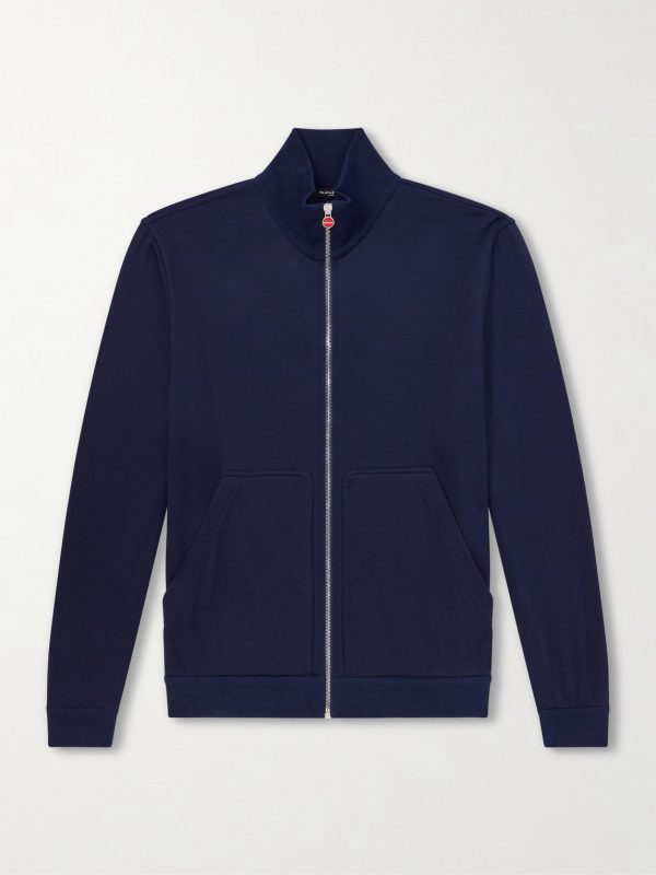 Cotton and Silk-Blend Zip-Up Sweater Cotton and Silk-Blend Zip-Up Sweater