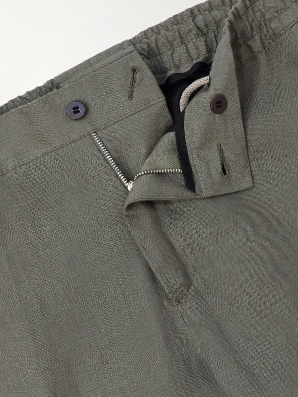 Tapered Linen Trousers - E1 Tapered Linen Trousers - E1