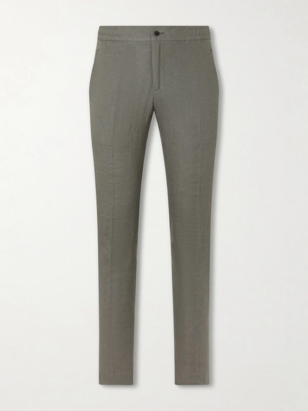 Tapered Linen Trousers Tapered Linen Trousers