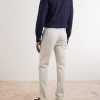 Straight-Leg Stretch-Cotton Trousers - BK Straight-Leg Stretch-Cotton Trousers - BK