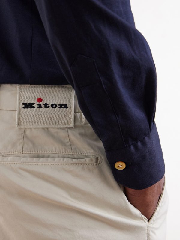 Straight-Leg Stretch-Cotton Trousers - CU Straight-Leg Stretch-Cotton Trousers - CU
