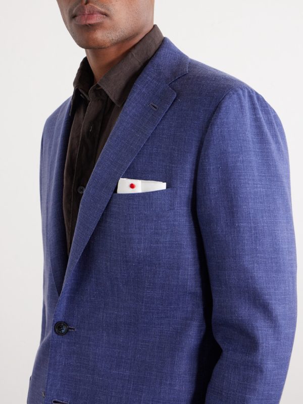 Virgin Wool, Silk and Linen-Blend Suit Jacket - CU Virgin Wool, Silk and Linen-Blend Suit Jacket - CU