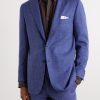 Virgin Wool, Silk and Linen-Blend Suit Jacket - FR Virgin Wool, Silk and Linen-Blend Suit Jacket - FR