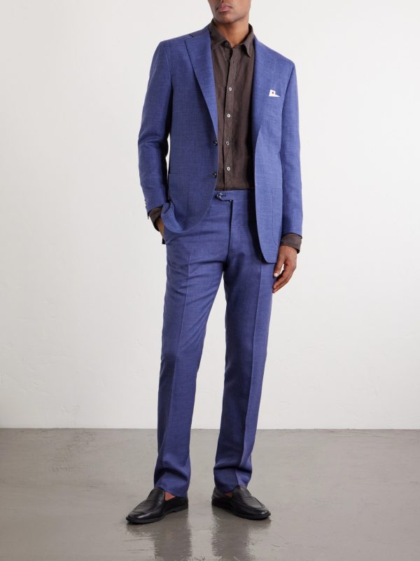 Virgin Wool, Silk and Linen-Blend Suit Jacket - OU Virgin Wool, Silk and Linen-Blend Suit Jacket - OU