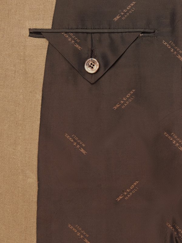 Double-Breasted Linen Suit Jacket - E2