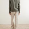 Lightweight Linen Zipped Bomber Jacket - BK Lightweight Linen Zipped Bomber Jacket - BK