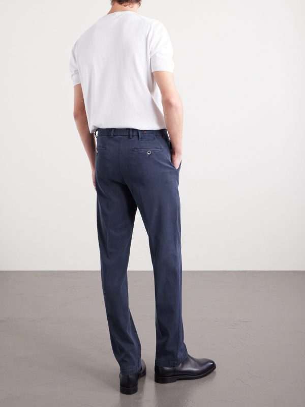 Straight-Leg Lyocell-Blend Twill Trousers - BK Straight-Leg Lyocell-Blend Twill Trousers - BK