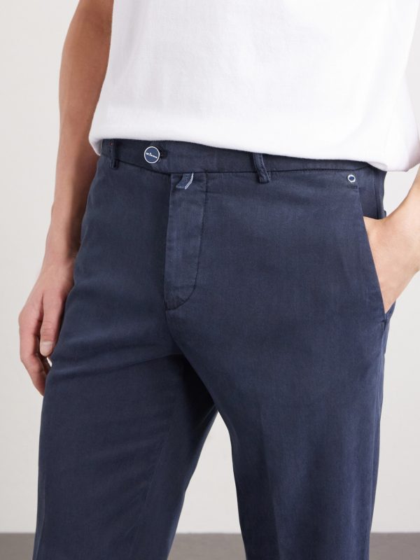 Straight-Leg Lyocell-Blend Twill Trousers - CU Straight-Leg Lyocell-Blend Twill Trousers - CU