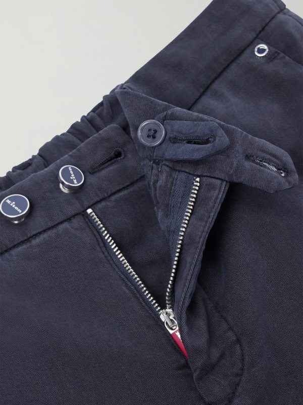 Straight-Leg Lyocell-Blend Twill Trousers - E1 Straight-Leg Lyocell-Blend Twill Trousers - E1