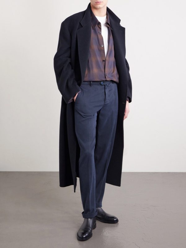 Straight-Leg Lyocell-Blend Twill Trousers - OU Straight-Leg Lyocell-Blend Twill Trousers - OU