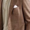 Houndstooth Wool, Cashmere, Silk and Linen-Blend Blazer - CU Houndstooth Wool, Cashmere, Silk and Linen-Blend Blazer - CU