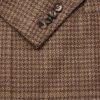 Houndstooth Wool, Cashmere, Silk and Linen-Blend Blazer - E1 Houndstooth Wool, Cashmere, Silk and Linen-Blend Blazer - E1