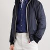 Suede-Trimmed Shell Hooded Jacket - FR Suede-Trimmed Shell Hooded Jacket - FR
