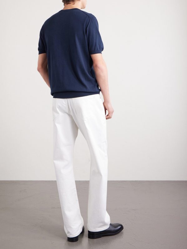 Knitted Cotton T-Shirt - BK