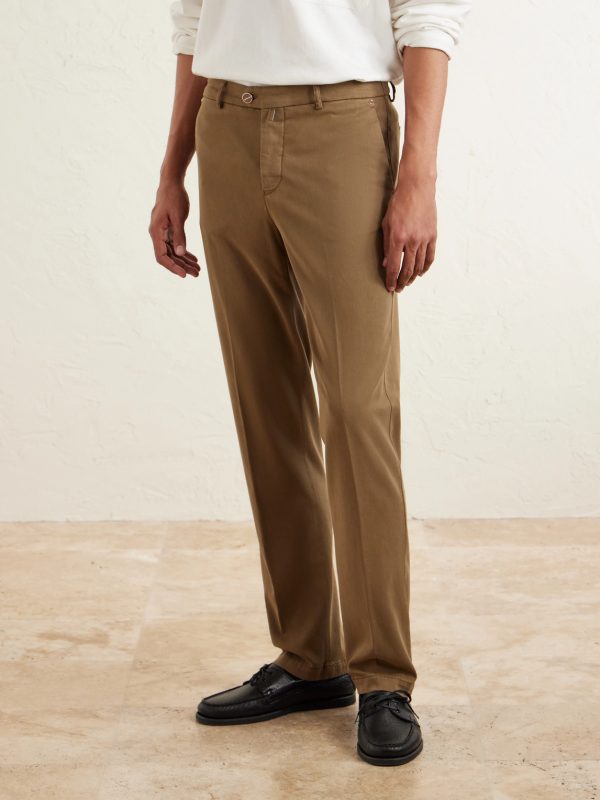 Straight-Leg Lyocell-Blend Trousers - FR Straight-Leg Lyocell-Blend Trousers - FR