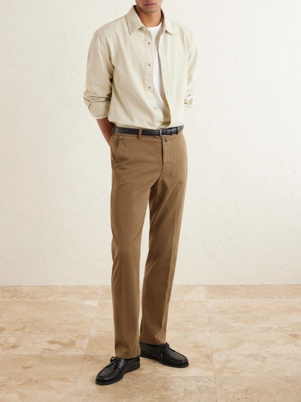 Straight-Leg Lyocell-Blend Trousers - OU Straight-Leg Lyocell-Blend Trousers - OU