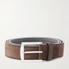 3.5cm Suede Belt