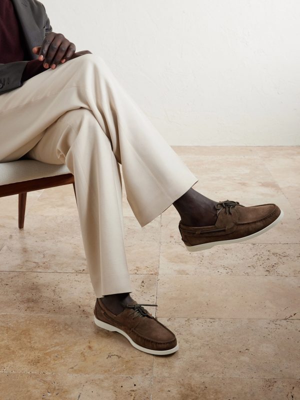 Suede Boat Shoes - OU