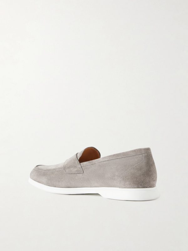 Suede Penny Loafers - BK Suede Penny Loafers - BK