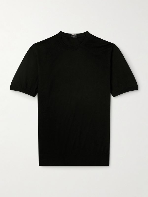 Knitted Cotton T-Shirt
