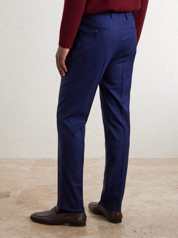 Straight-Leg Virgin Wool Suit Trousers - BK