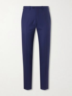 Straight-Leg Virgin Wool Suit Trousers