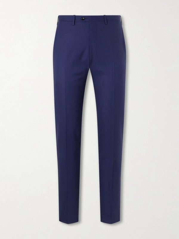 Straight-Leg Virgin Wool Suit Trousers