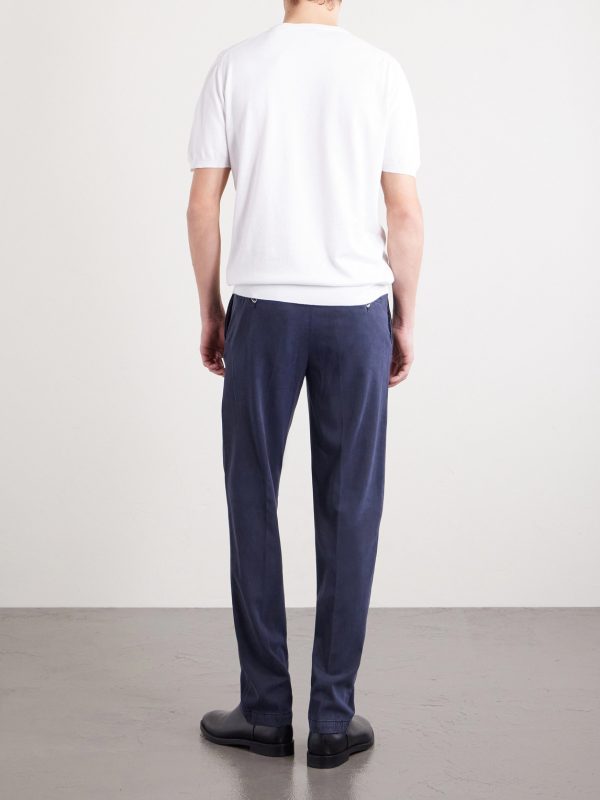 Knitted Cotton T-Shirt - BK