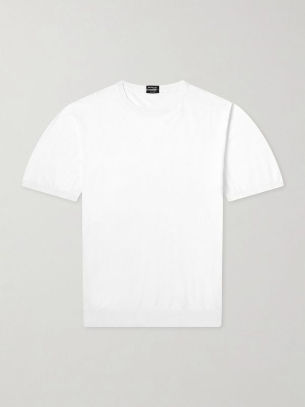 Knitted Cotton T-Shirt