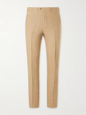 Straight-Leg Linen Suit Trousers Straight-Leg Linen Suit Trousers