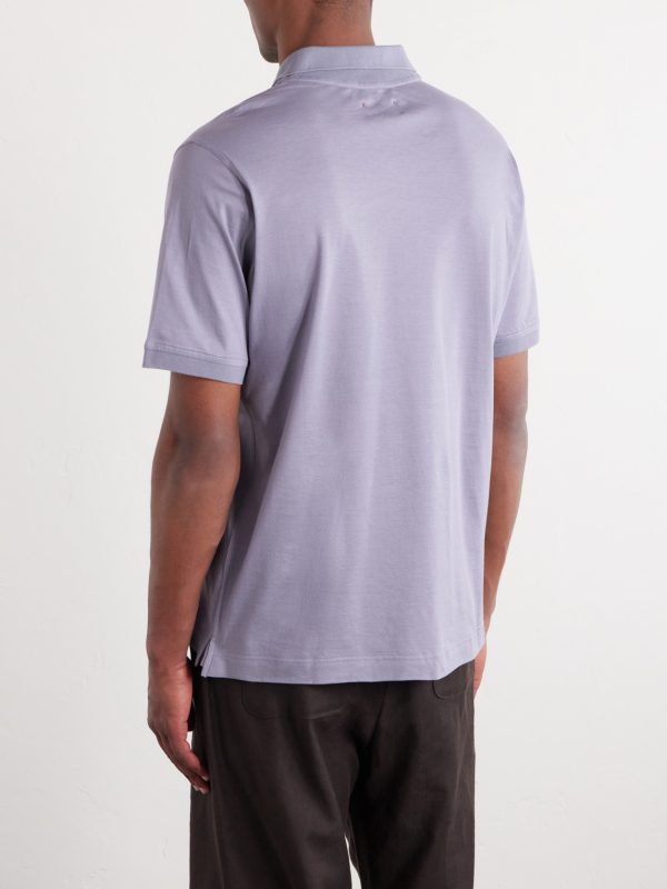 Piqué-Cotton Polo Shirt - BK Piqué-Cotton Polo Shirt - BK